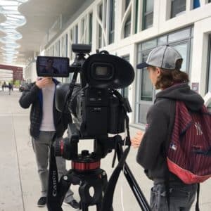 Interview caméra trottoir